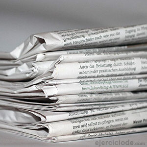 Pila de periódicos